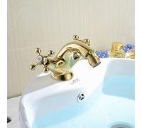 Robinets Complets En Cuivre Robinet De Lavabo Monotrou En Or Laiton Robinet De Bidet Doré Poli