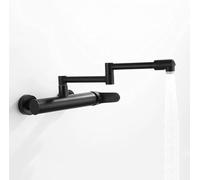 Robinets D’évier De Cuisine, Robinets Mélangeurs pour Remplissage De Casseroles Murales, Chaud Et Froid, Extension Multifonctionnelle Universelle à Poignée Unique, Robine, Blacka