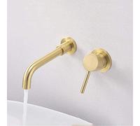 Robinets de baignoire muraux minimalistes nordiques en cuivre multifonctionnels pour salle de bain robinets d'évier élégants au design intégré pour salles de bains modernes
