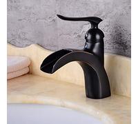 Robinets de bassin de style moderne robinet de salle de bain pont monté sur pont monté sur une cascade à trou de trou tape à la fois la grue à eau froide et chaude LWX