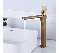 Robinets de bassin robinets de salle de bain noir robinets de comptoir de comptoir simple et à eau chaude et à l'eau du bassin de bassin LWX