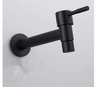 Robinets de Cuisine Robinet d'extérieur Mélangeur de Jardin en Laiton Noir∕Blanc Robinet de Machine à Laver Mur de Salle de Bain Robinet de vadrouille WC Robinet à Bec Froid Simple Style rétro