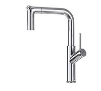 Robinets de Cuisine Robinet Mélangeur d'évier de Cuisine avec Pulvérisateur Déployant Chrome Robinet Rotatif Robinet de Cuisine 2 Modes avec Accessoires Standard UK HXKC7E (Color : Chrome