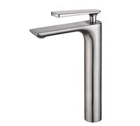 Robinets de Cuisine Robinet mitigeur de lavabo de comptoir Robinet Monobloc, lavabo de Salle de Bain et de lavabo à Levier Unique Robinet de lavabo de comptoir d'eau Froide et Chaude Noir
