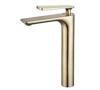 Robinets de Cuisine Robinet mitigeur de lavabo de comptoir Robinet Monobloc, lavabo de Salle de Bain et de lavabo à Levier Unique Robinet de lavabo de comptoir d'eau Froide et Chaude Noir