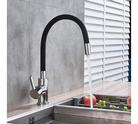 Robinets De Cuisine Tuyau Bleu Robinet D'évier À Col Flexible Tuyau Universel Robinet Mitigeur Chaud-froid Pour Cuisine Monté Sur Le Pont De Salle De Bain Robinet De Cuisine