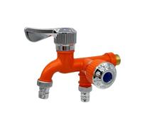 Robinets de lavabo | Monobloc en laiton chromé à eau | Robinets d'évier de salle de bain, robinet d'évier avec double bec, de vestiaire, robinet de vestiaire, mitigeurs de lavabo pour jardin,