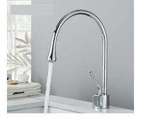 Robinets de lavabo Robinet de lavabo moderne brossé or noir argent, robinet monté sur le pont, mélangeur d'évier, en laiton chaud et froid for salle bains(Chrome short)