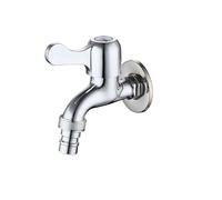 Robinets de lave-linge, robinet mural en cuivre, noyau valve, machine à laver, entrée d'eau 1/2" 4 points for robinets piscine et vadrouille domestiques(Sharp mouth)