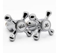 Robinets de rechange de style victorien pour eau chaude et froide - Kit de rénovation classique traditionnel avec indices pour lavabo de salle de bain et évier de cuisine