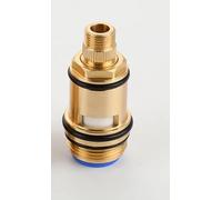 Robinets de robinet, valves de rechange pour robinet de salle de bain et cuisine, tige en céramique en laiton, cartouche à disque de 1,9 cm, bleu