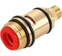 Robinets de robinet, valves de rechange pour robinet de salle de bain et cuisine, tige en céramique en laiton, cartouche à disque de 1,9 cm, rouge
