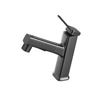 Robinets de salle de bain en laiton Robinets d'intervention Robinets d'évier Robinet de bateau de toilette Robinet mélangeur d'eau chaude et froide Robinet avec pulvérisateurs à tirer vers le bas