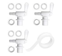 Robinets De Seau 3 Pièces Et Ruban Adhésif 1 Pièce, Robinets En Plastique, Robinets De Fût De Bière, Robinets De Distributeur De Boissons, Robinets De Remplacement