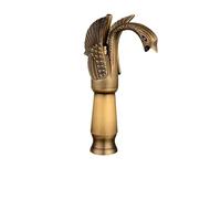 Robinets de style vintage Robinet de lavabo Golden Swan for salle bain, eau chaude et froide, robinet mélangeur luxe nordique, 12 types(C Tall)