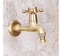 Robinets d'eau, Robinet de Piscine pour vadrouille de Salle de Bain, Petit Robinet Mural Simple Froid en cuivre Pur Ouvert Rapidement, Bobine 4 Heures, buse de Lavage, Robinet d'eau