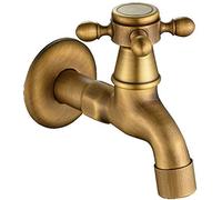 Robinets d'eau, Robinet de Salle de Bain Traditionnel, Robinet de Piscine intégré au Mur, Salle de Bain Froide Simple, Petit Leader en cuivre Pur, Bobine à Ouverture Rapide, buse d'eau à 4