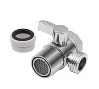 Robinets d'évier de cuisine, Interrupteur robinet adaptateur connecteur en T pommeau de douche inverseur vanne amélioration de l'habitat robinets de douche séparateur d'eau facile à nettoyer pour évie