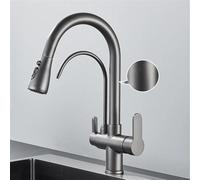 Robinets d'évier de Cuisine Robinets Robinet Mesa monotrou Type à Tirette Blanche WaterATap de Cuisine Robinets d'eau Mixtes Double Mode Robinet Chaud et Froid de Salle de Bain avec