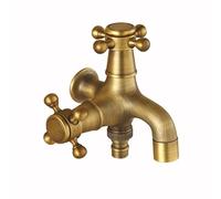 Robinets muraux en laiton antique rétro petit robinet de piscine décoratif extérieur robinet de jardin robinet de machine à laver vadrouille eau froide robinets WC robinets (05)