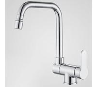 Robinets, Robinet Mitigeur D'Évier de Cuisine, Robinet de Cuisine À Fenêtre Intérieure Pliable, Robinet de Cuisine En Laiton À Rotation D'Eau Chaude Et Froide, Robinets Mitigeurs D'Évier de Cuisine/No