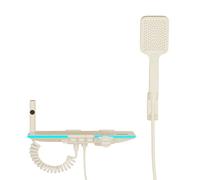 Robinetterie Baignoire Murale, avec Mitigeur Douche Mitigeur Bain-Douche Cascade Accessoires Salle Bain, Pomme Douche Chaude et Froide, Relevable, Affichage Température l'eau