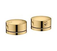 Robinetterie de baignoire 2 trous AXOR hansgrohe One 48470990 avec thermostat, aspect or poli