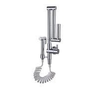 Robinetterie de Cuisine et de Salle de Bain, Robinet de Baignoire sur Pied avec Bec pivotant, Robinet de Baignoire sur Pied rétro en Laiton avec douchette à Main en Forme de téléph