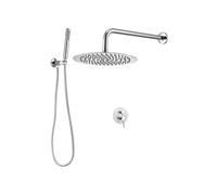 Robinetterie de Douche Encastrable Fixation Murale Modes Doubles Facile à Nettoyer