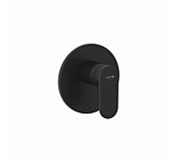 Robinetterie de douche Kludi X1 327553975 encastrée, ensemble de finition avec unité fonctionnelle, Ø 150 mm, noir mat