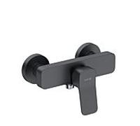 Robinetterie de douche KLUDI-X3 428313981 à sécurité intrinsèque, noir mat