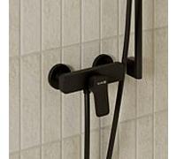Robinetterie de douche KLUDI-X3 428313981 à sécurité intrinsèque, noir mat