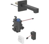 Robinetterie de lavabo Geberit Brenta, saillie 170mm, avec mitigeur thermostatique, alimentation au rÃ©seau, pour boÃ®tier de fonction encastrÃ©, 116.277., Coloris: noir mat, revÃªtement easy-to-clean - 116.277.14.1