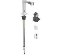 Robinetterie de lavabo Geberit Brenta, saillie 195mm, avec mitigeur, fonctionnement en générateur, pour boîtier de fonction encastré, 116.196.21.1, Couleur: chromé brillant