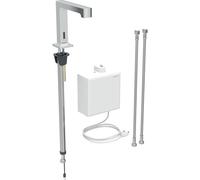 Robinetterie de lavabo Geberit Brenta, saillie 195mm, avec mitigeur thermostatique, alimentation au réseau, avec boîtier de fonction AP, 116177211, Couleur: chromé brillant - CM