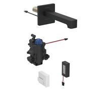 Robinetterie de lavabo Geberit Brenta, saillie 220mm, avec mitigeur thermostatique, alimentation par pile, pour boÃ®tier de fonction encastrÃ©, 116.298., Coloris: noir mat, revÃªtement easy-to-clean - 116.298.14.1