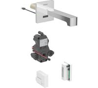 Robinetterie de lavabo Geberit Brenta, saillie 220mm, sans mélangeur, fonctionnement en générateur, pour boîtier de fonction encastré, 116.295.21.1, Couleur: chromé brillant