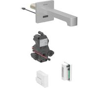 Robinetterie de lavabo Geberit Brenta, saillie 220mm, sans mÃ©langeur, fonctionnement en gÃ©nÃ©rateur, pour boÃ®tier de fonction encastrÃ©, 116.295., Coloris: Aspect inox/brossÃÂ©, revÃÂªtement easy-to-clean - 116.295.SN.1
