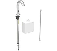 Robinetterie de lavabo Geberit Piave, saillie 167 mm, sans mélangeur, fonctionnement en générateur, avec boîtier de fonction AP, 116.165.21.1, Couleur: chromé brillant