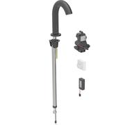 Robinetterie de lavabo Geberit Piave, saillie 167mm, avec mitigeur, alimentation par pile, pour boîtier de fonction encastré, 116.184.14.1, Couleur: noir mat, revêtement easy-to-clean