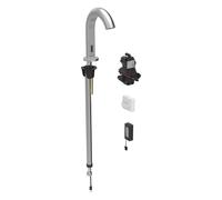 Robinetterie de lavabo Geberit Piave, saillie 167mm, sans mélangeur, alimentation par pile, pour boîtier de fonction encastré, 116.183.SN.1, Couleur: Aspect inox/brossÃ©, revÃªtement easy-to-clean