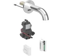 Geberit Piave infrarouge mitigeur lavabo 116266211 montage mural, fonctionnement générateur, boîtier de mitigeur lavabo , chromé brillant, avec mélangeur, 17cm