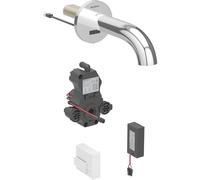 Geberit Mitigeur lavabo infrarouge Piave 116264211 – montage mural, à piles, chromé brillant 17 cm