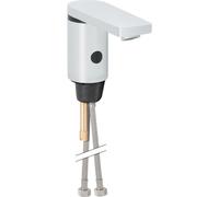 Robinetterie de lavabo Geberit type 186 alimentation par pile Chromé brillant - GEBERIT 116.246.21.1