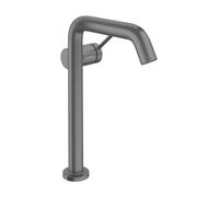 Mitigeur lavabo monocommande Hansgrohe Tecturis S 73372340, saillie 167 mm, sans bonde, chrome noir brossé