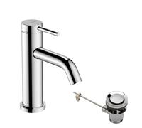 Hansgrohe Mitigeur lavabo Tecturis S 73302000 saillie 108mm tirant et garniture de vidange chromé