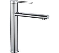 Robinetterie de lavabo ovale chromée haute, référence REA-B6510