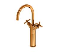 Steinberg Armaturen Robinet de lavabo Série 250 2501550RG haut, deux poignées, bec pivotant, or rose