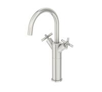 Steinberg Mitigeur de lavabo 2501550BN haut pivotant 2 poignées saillie 155mm Nickel brossé