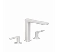 Robinetterie Kludi RENON 3 trous mitigeur lavabo 423935375 avec Push Open blanc mat